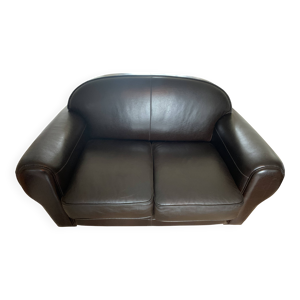 Canapé club cuir marron
