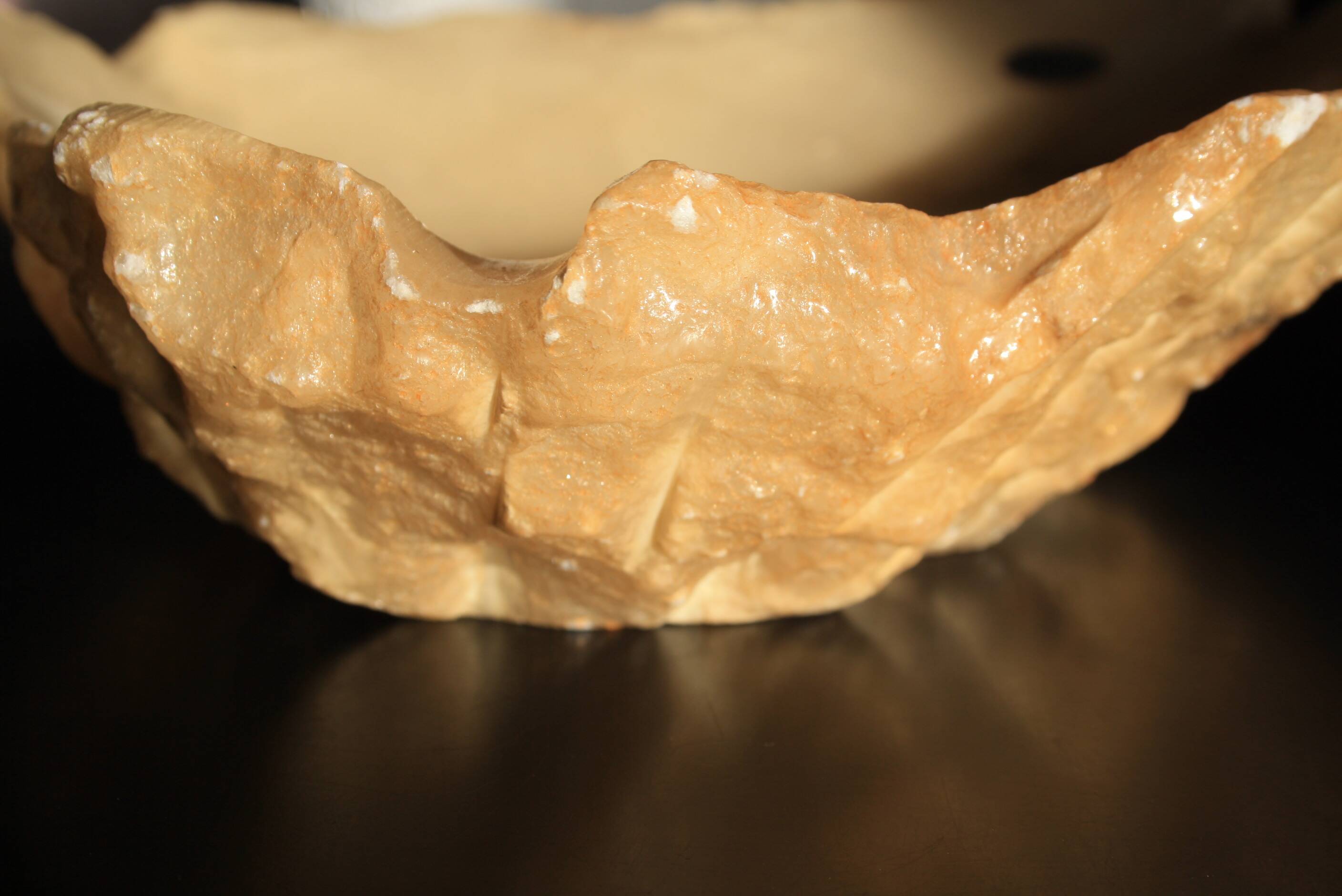 Alabaster pocket emptier/ashtray