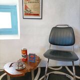 Seventies leatherette cantilever chair