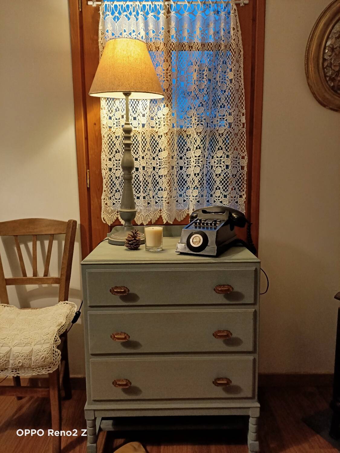 Commode bois patinée