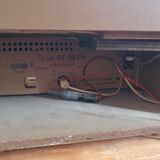 Combined vinyl platinum and vintage radio Grundig