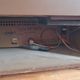 Combined vinyl platinum and vintage radio Grundig