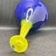 Blown glass soliflore signed Eric Lindgren Claret 1996