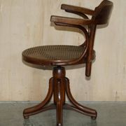 Antique Thonet model no. 3 swivel office armchair
