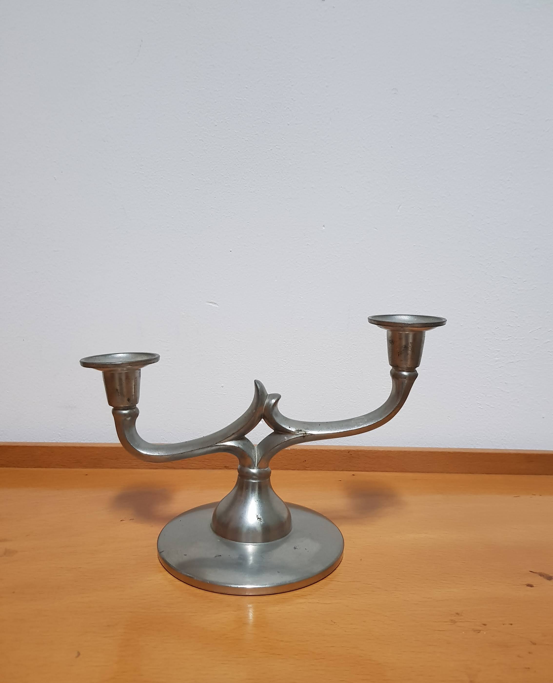 Vintage Pewter Candelabra by Metawa