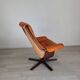 Fauteuil lounge vintage Göte Mobler 1960 pivotant et inclinable