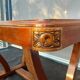 Art Deco lyre table 2 extensions 4/8 guests