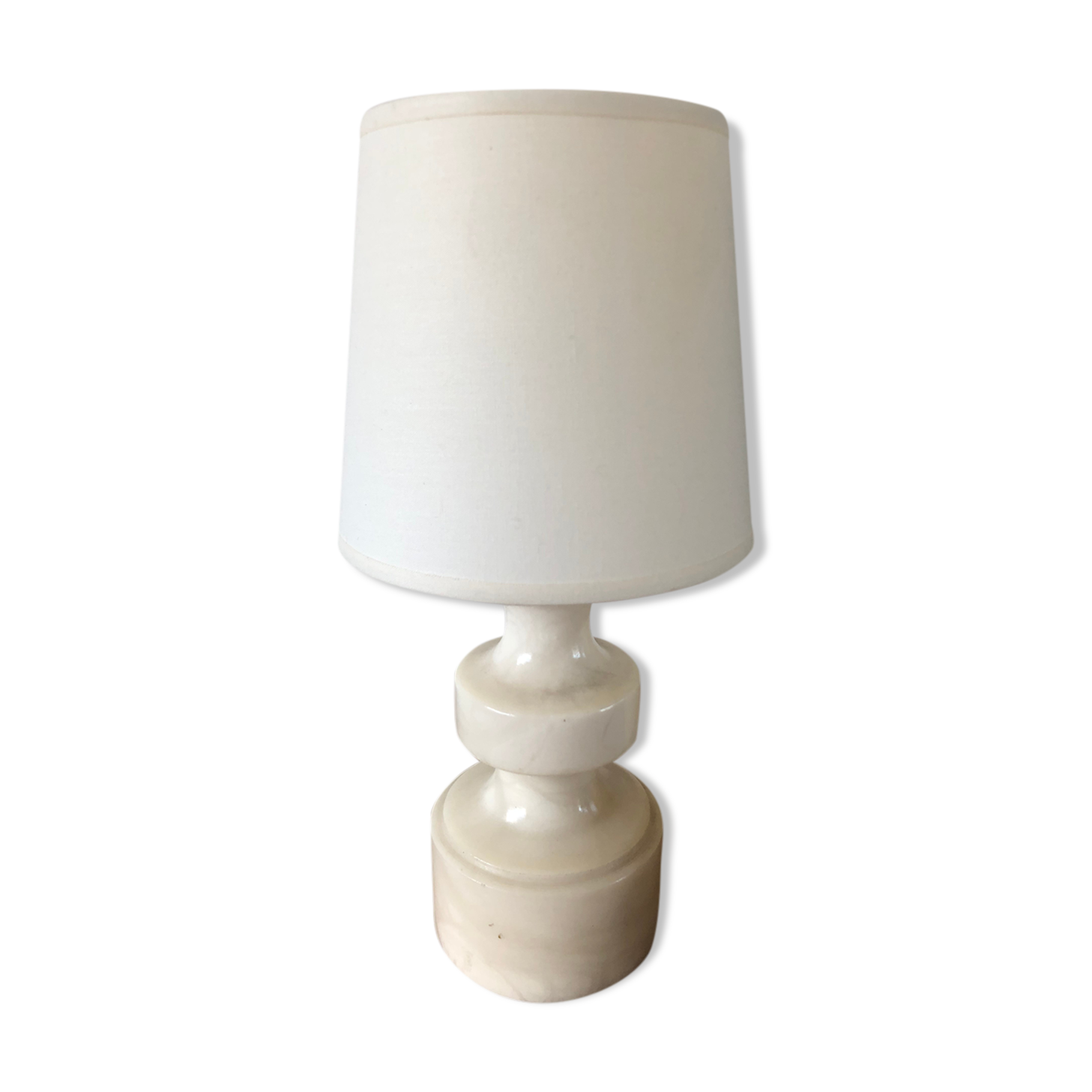 Vintage stone foot lamp