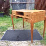 Art deco dressing table with tilting top stamped Sanyas and popot.