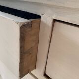 Charming old country sideboard painted in lime white