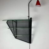 Wall shelf floor lamp