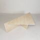 Mid-Century travertine coffee table with a triangular top, 1970s.