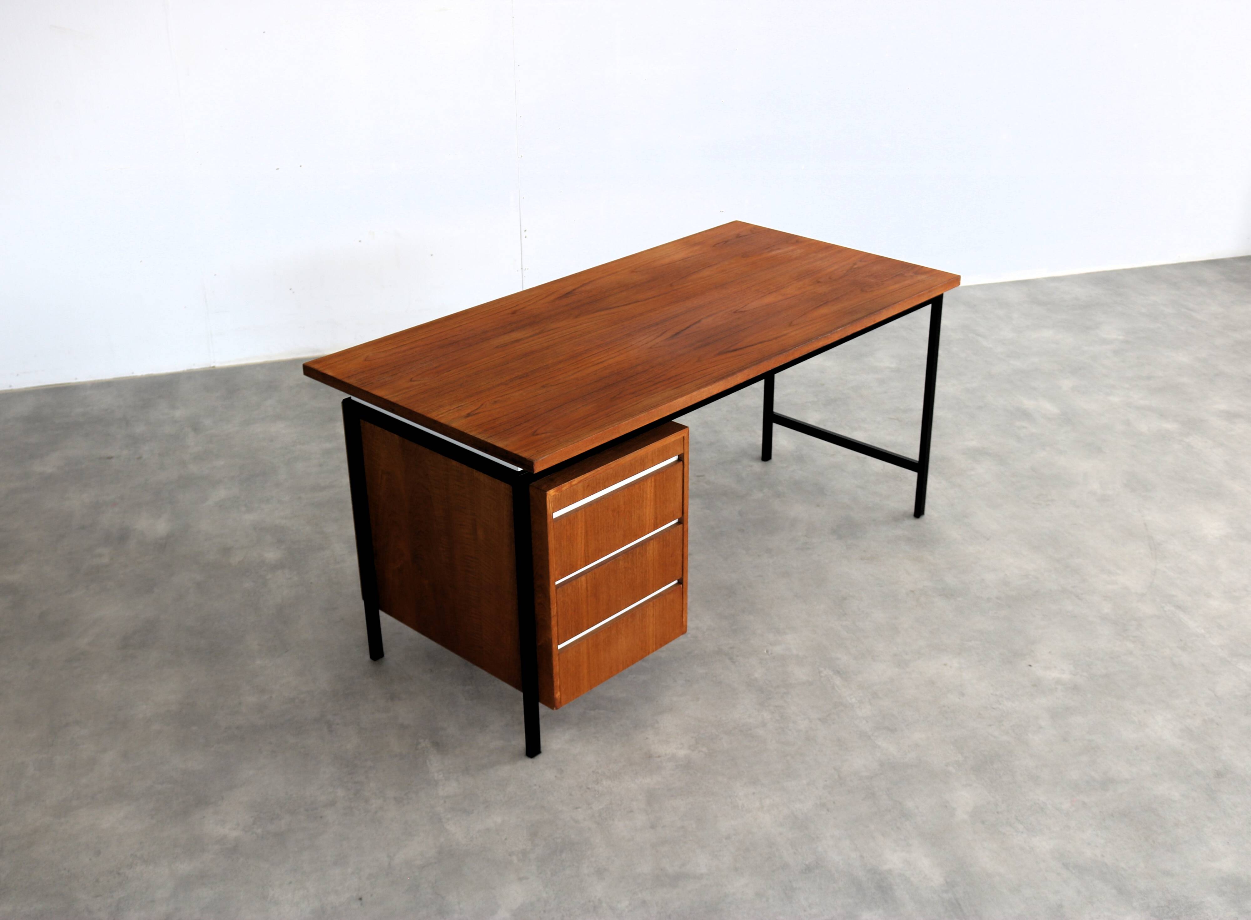 Bureau vintage | teck | métal | années 1960