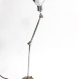 Vintage industrial chrome work light by AGI, 1930s