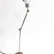 Vintage industrial chrome work light by AGI, 1930s