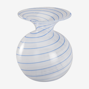 Vase mezza filigrana by dino martens, circa 1960