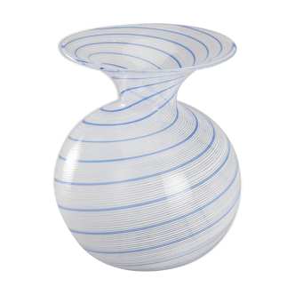 Vase mezza filigrana by dino martens, circa 1960