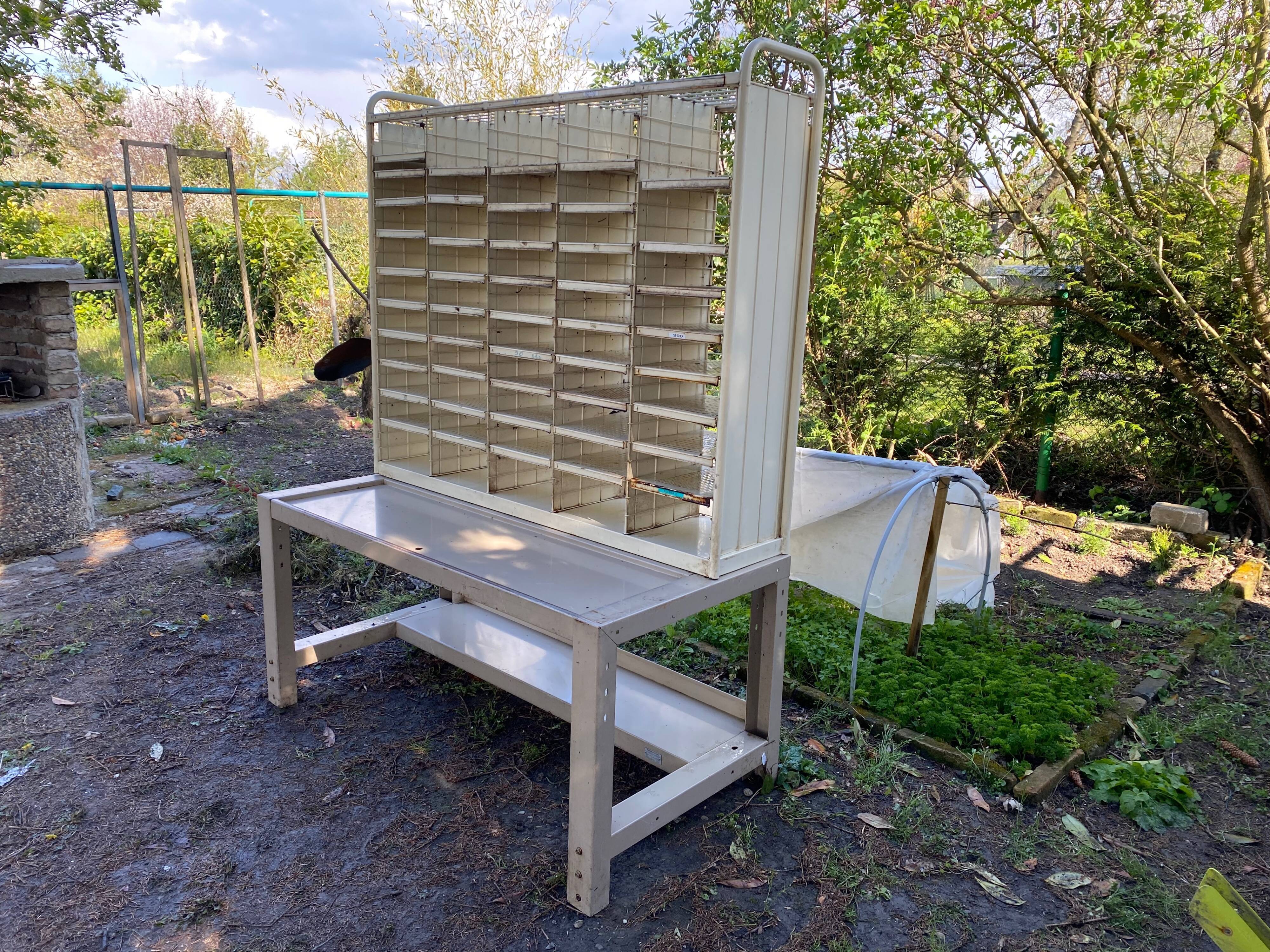 Craft furniture - vintage postal sorting furniture