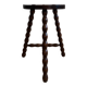 Tabouret tripode brutaliste dans le goût de Charles Dudouyt