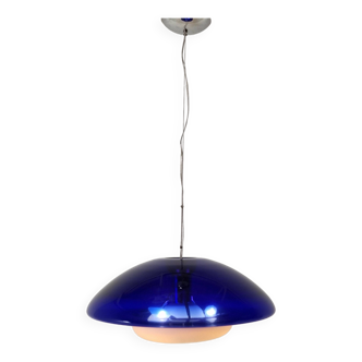"Bauta" Murano Glass Pendant Lamp by Vistosi, Italy 1980s