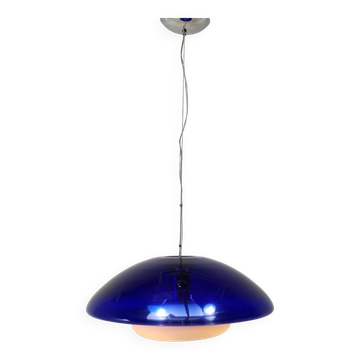"Bauta" Murano Glass Pendant Lamp by Vistosi, Italy 1980s