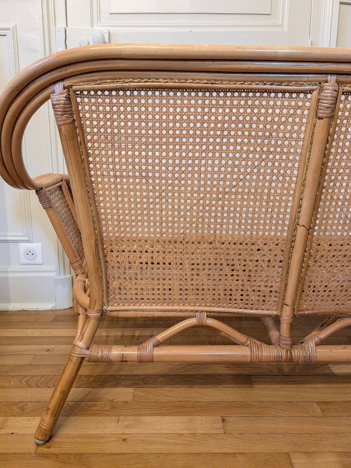 Rattan bench