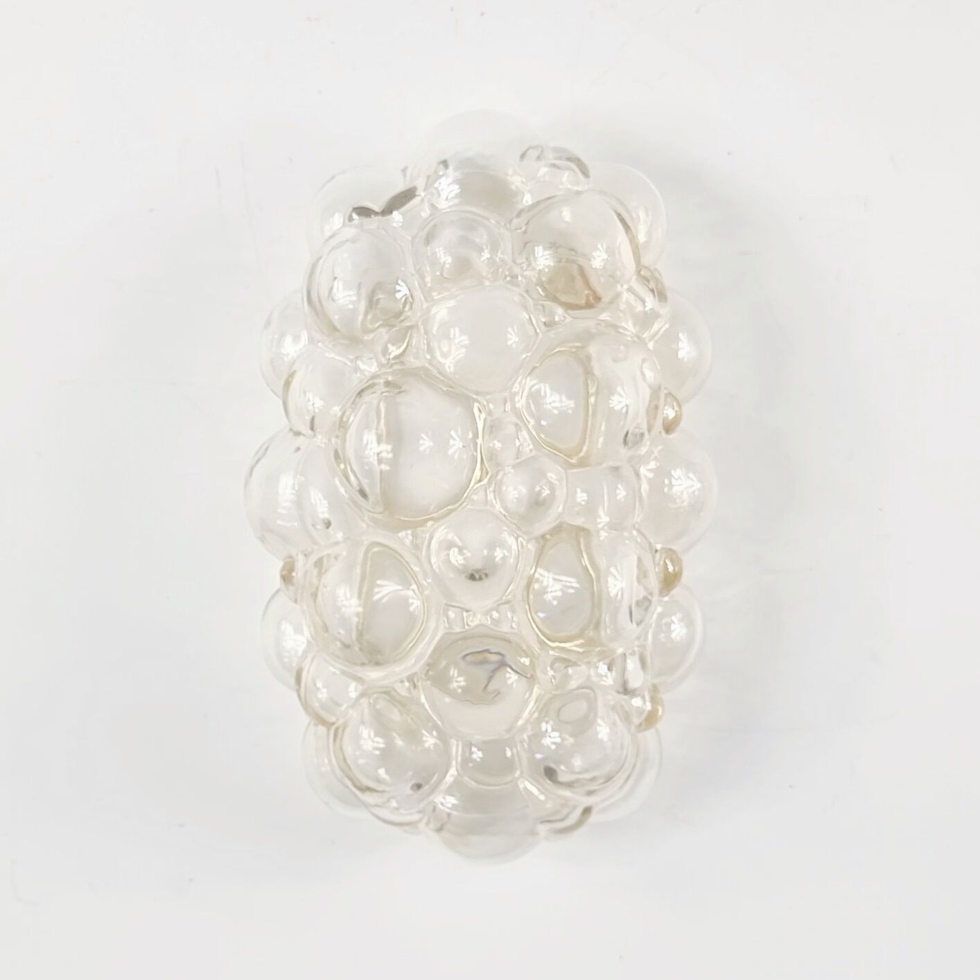 Bubble glass wall light by helena tynell for limburg, germany, 1960s