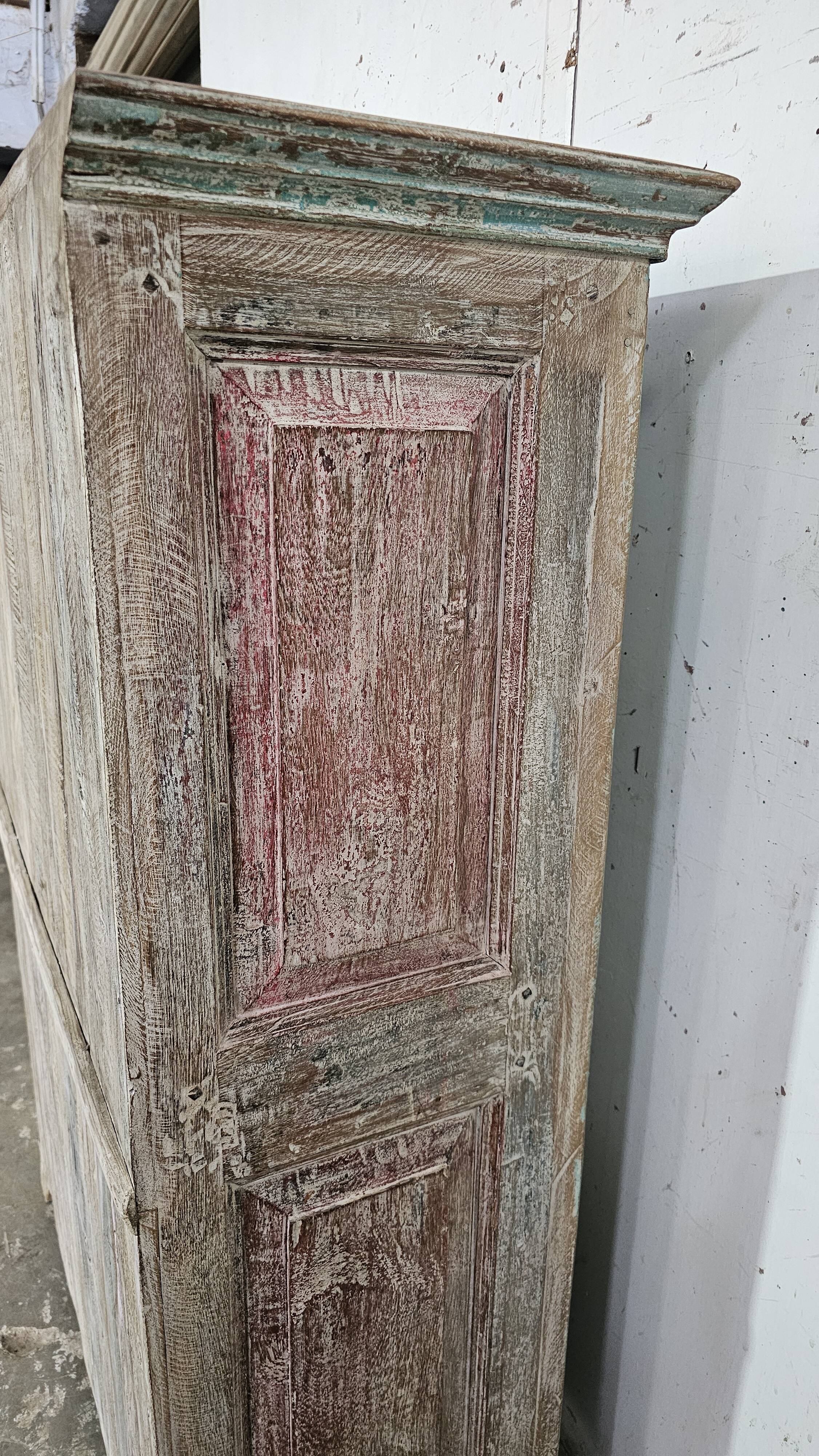 Antique Shekhawati cabinet in Burmese teak