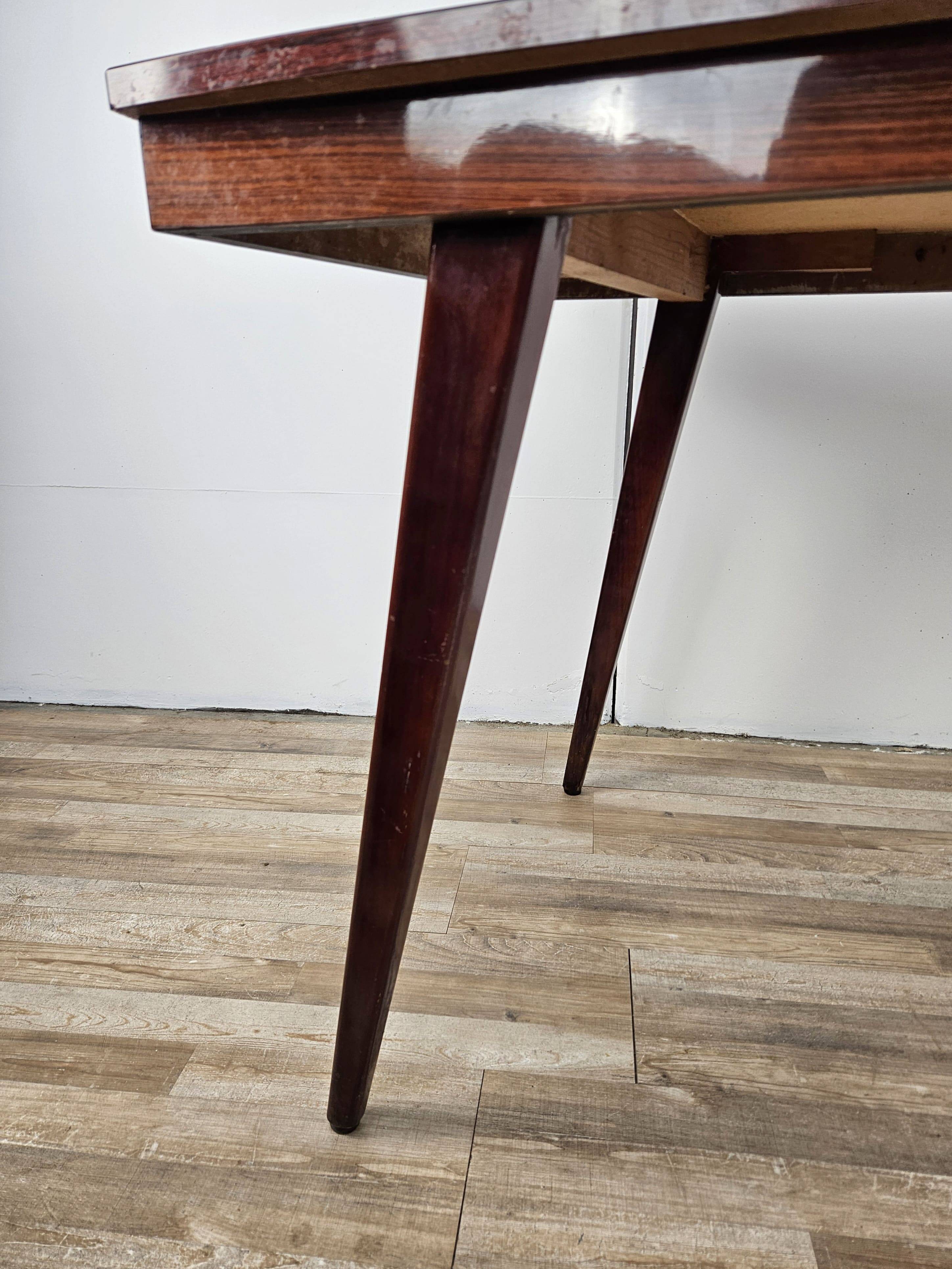 Mid Century table in rosewood laminate