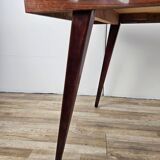 Table Mid Century en stratifié palissandre