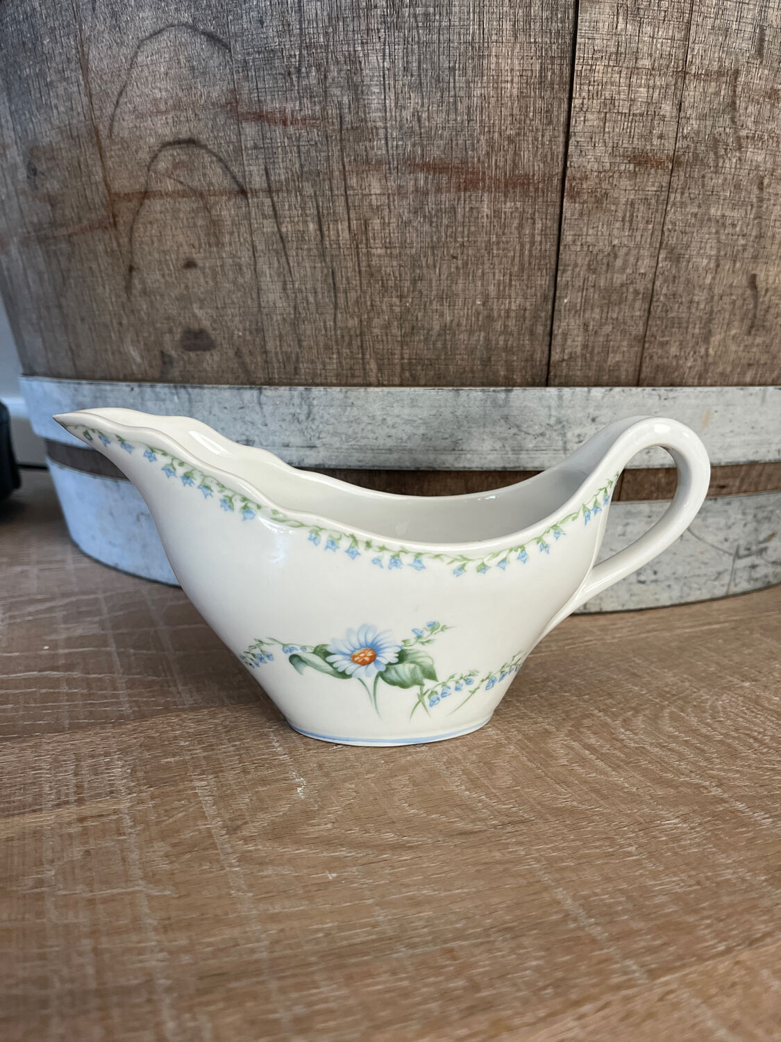 Saucière Haute porcelaine du Berry - creation L.Lourioux