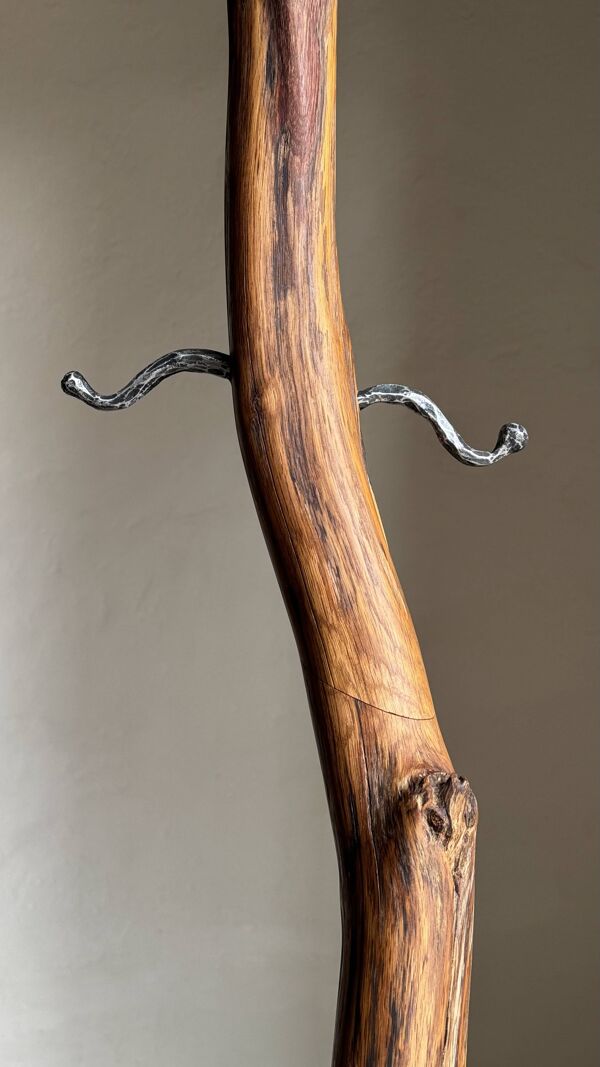 Porte-manteau sculptural - Porte-manteau en bois de chêne