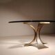 Brutalist Bronze & Glass Coffee Table | Germany 1970s