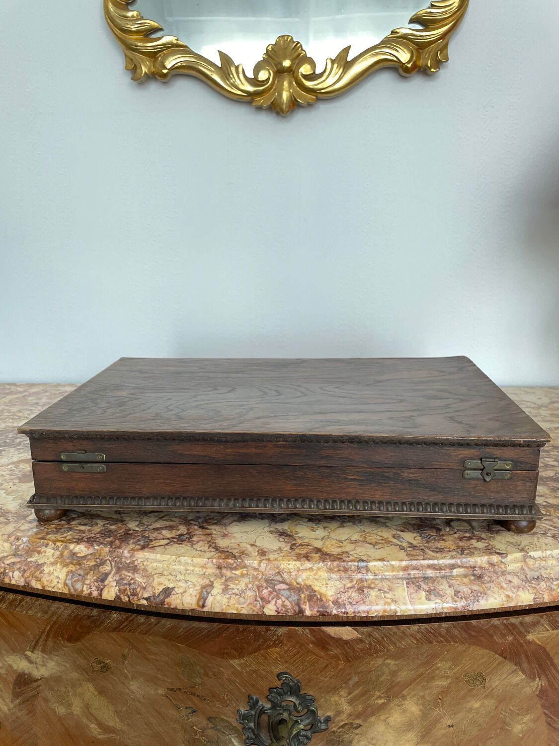 Wooden travel writing box