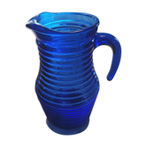 Midnight vintage glass carafe broc