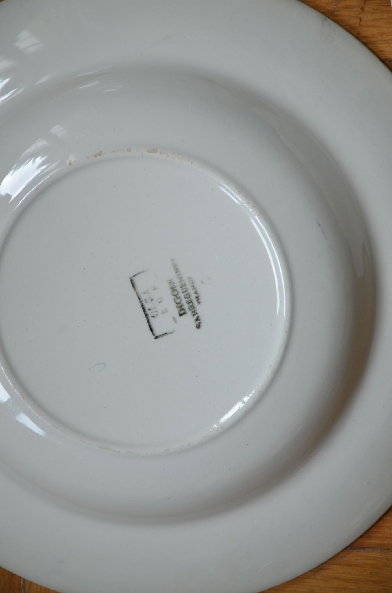 Lot dépareillées de 3 assiettes Digoin et Sarreguemines