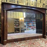 Mirror - Empire period trumeau in mahogany