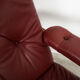 Leather swivel armchair, Danish design, 1970s, made in Denmark