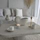 Natural Travertine irregular coffee table Athena - 90x90cm