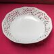 Openwork fruit bowl in white porcelain Form Marienbad Ingres Wei