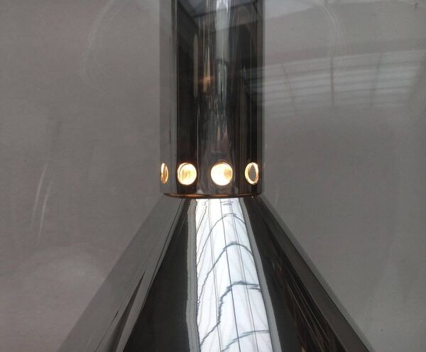 Suspension en verre Space Age d'Erco, Allemagne