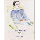 Poster Portrait of Jacques de Bascher, David Hockney 1975