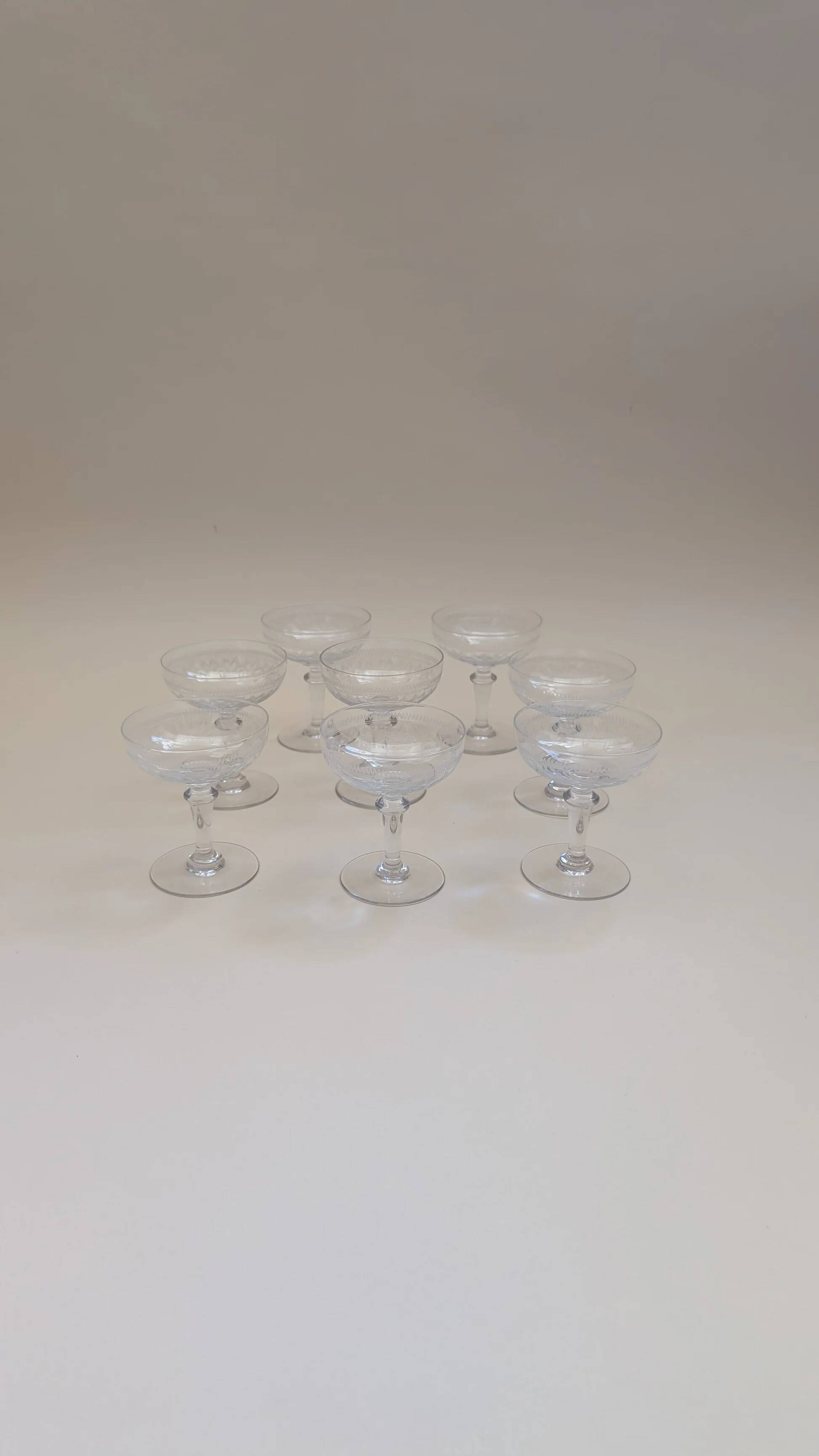 Engraved champagne glasses