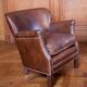 Fauteuil club en cuir