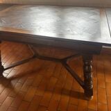 Rustic oak table with extensions