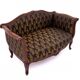 Small antique sofa from the late 19th century, France. After renovation.