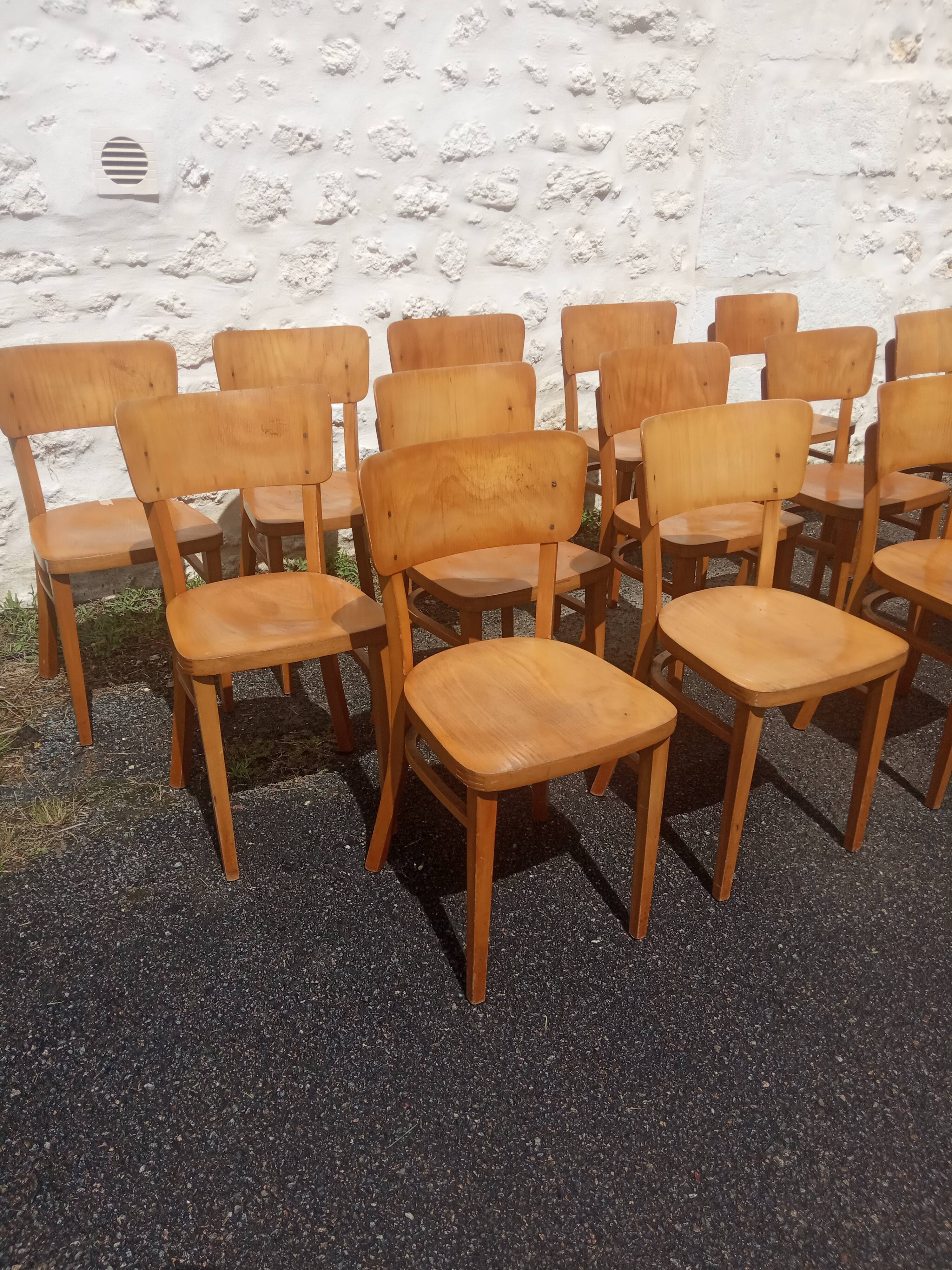 14 bistro chairs Thonet