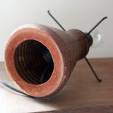 Accolay lamp with copper and resin shade