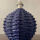 Vintage enameled ceramic lamp base from the 70s