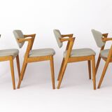 4 Kai Kristiansen Chairs - Model #42 - 1960s, for Schou Andersen Møbelfabri